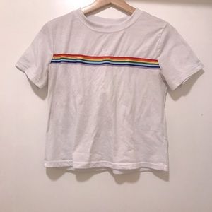 Rainbow stripe shirt